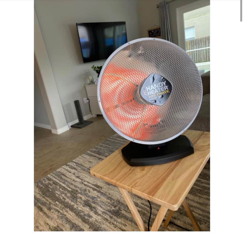 Handy Heater 1200W Oscillating Ceramic Parabolic Space Heater