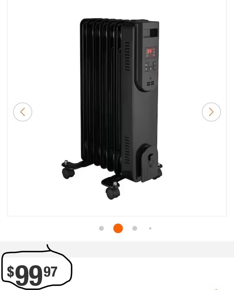 Konwin 1500W Oil-Filled Radiator Heater