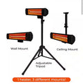 Tradesman 1500W Quartz Infrared Indoor/Outdoor Portable Heater w/ Tripod & Mounts, Black