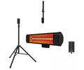 Tradesman 1500W Quartz Infrared Indoor/Outdoor Portable Heater w/ Tripod & Mounts, Black