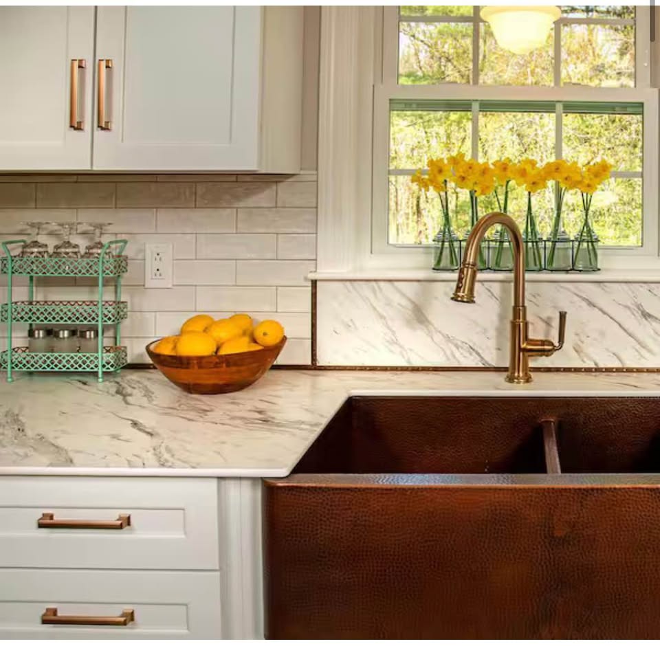 4 ft Calcutta Blanc Countertop, Satin Finish