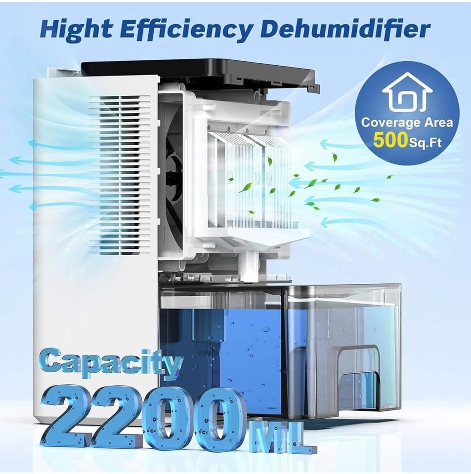 75oz Quiet Portable Dehumidifier