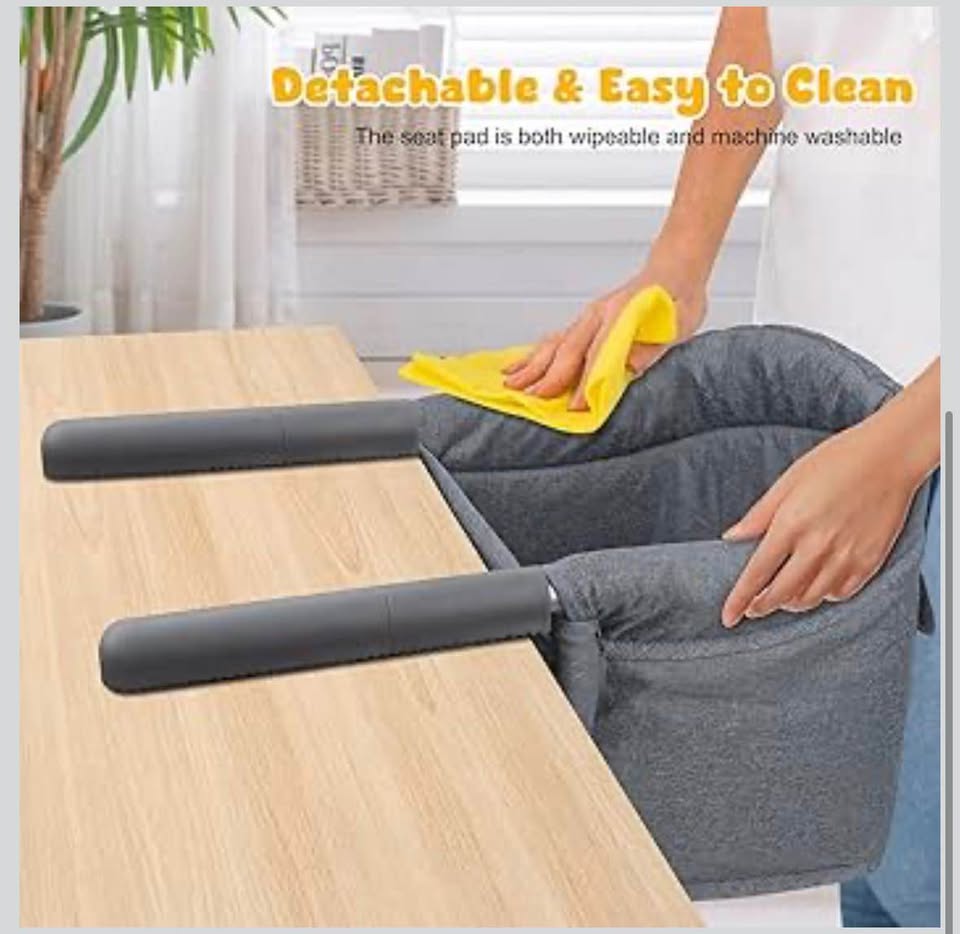 Premium Hook-On High Chair – Quick Install, Portable Baby Feeding Chair with Storage Bag