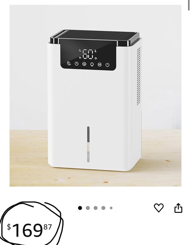 75oz Quiet Portable Dehumidifier