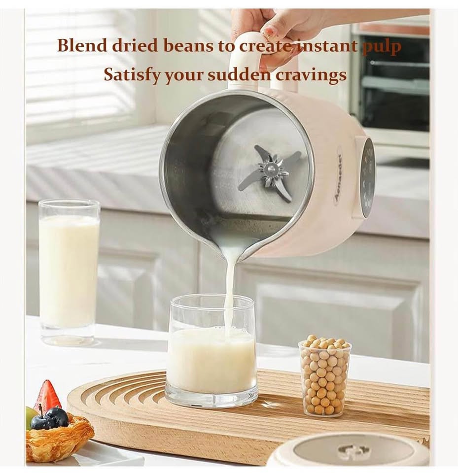 Aenaeder White Multi-Function Soy Milk Maker