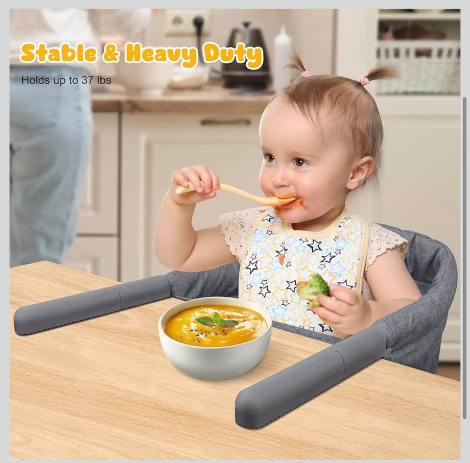 Premium Hook-On High Chair – Quick Install, Portable Baby Feeding Chair with Storage Bag