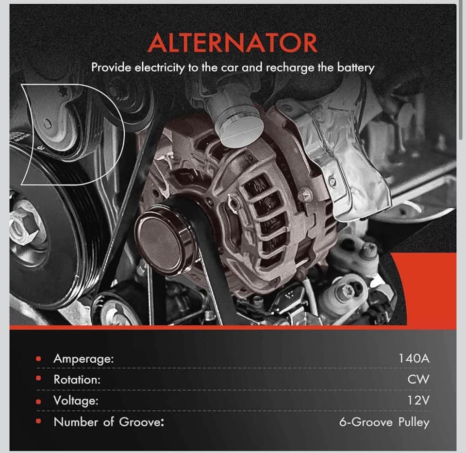 A-Premium 12V 140A Alternator for Chevy/Cadillac/Buick/Pontiac