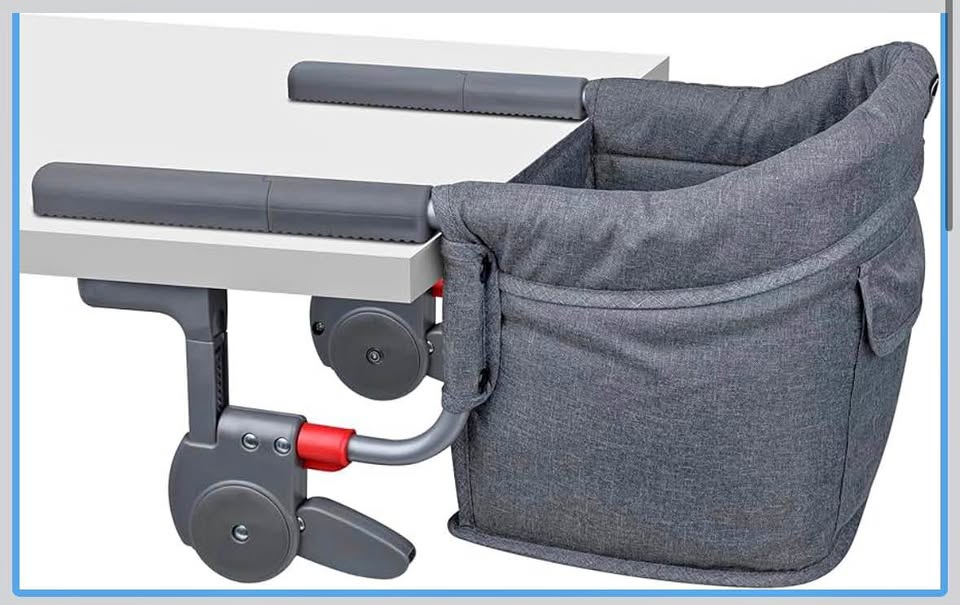 Premium Hook-On High Chair – Quick Install, Portable Baby Feeding Chair with Storage Bag