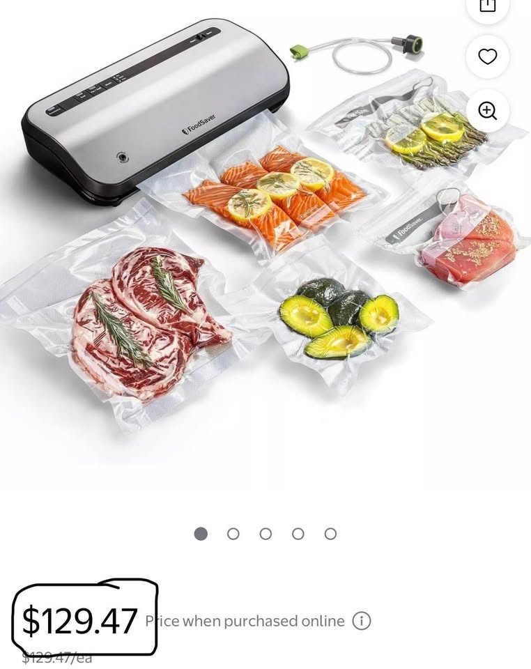 FoodSaver Preserve Vacuum Sealer, 14-Piece Starter Kit, Vacuum Seal Roll & Bags