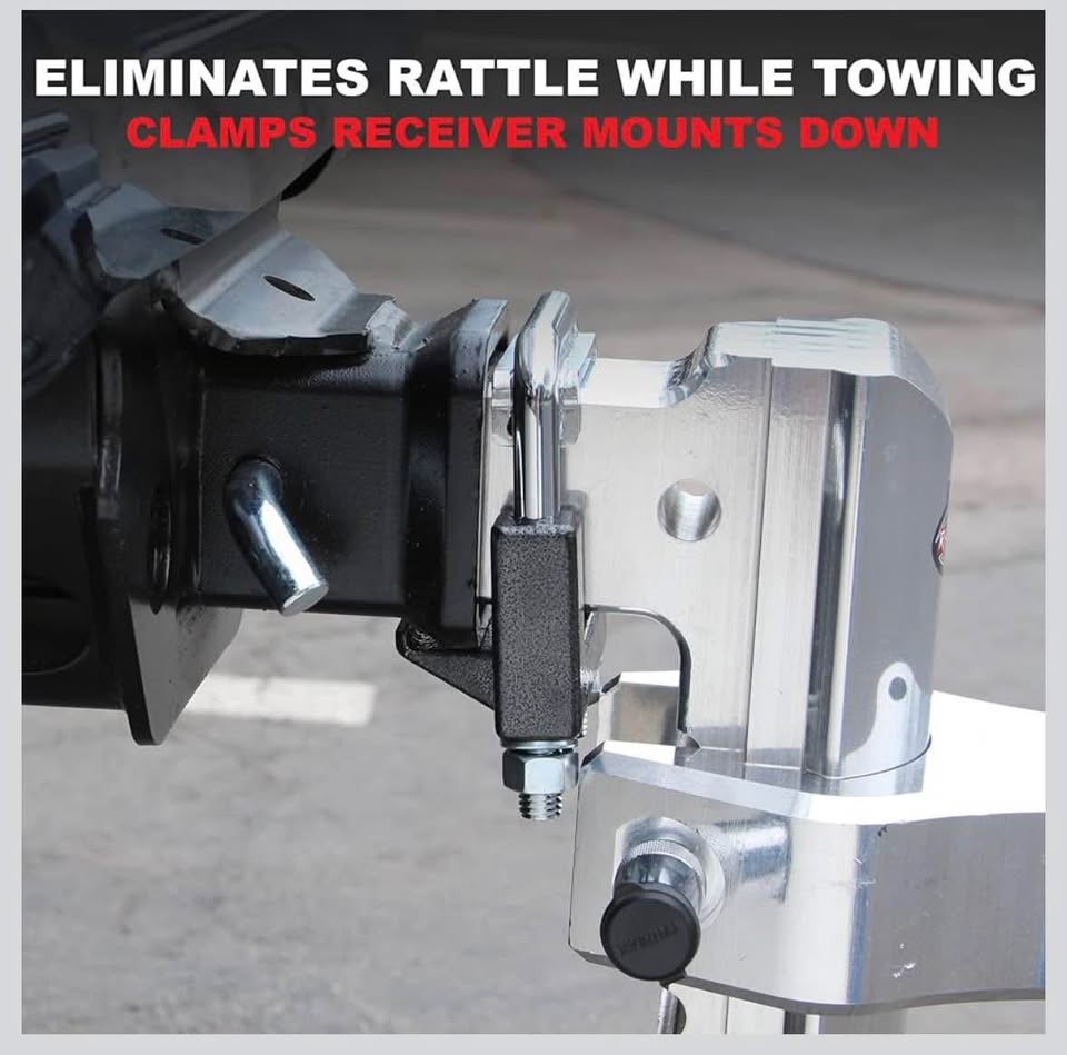Trimax THC250 Universal Hollow & Solid Core Anti-Rattle Clamp for 2.5" Hitch