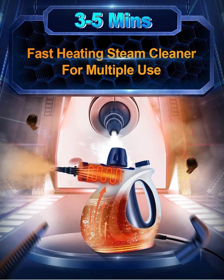 Handheld Steam Cleaner with 11 Accessories for Home & Multi-Surface Cleaning
