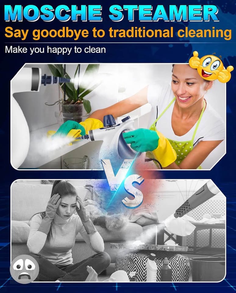 Handheld Steam Cleaner with 11 Accessories for Home & Multi-Surface Cleaning