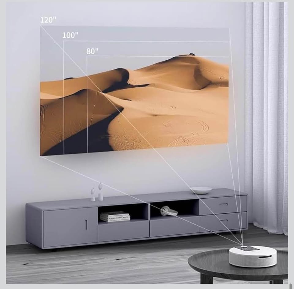Sainyer Mini Smart Projector for Home & Outdoor Use