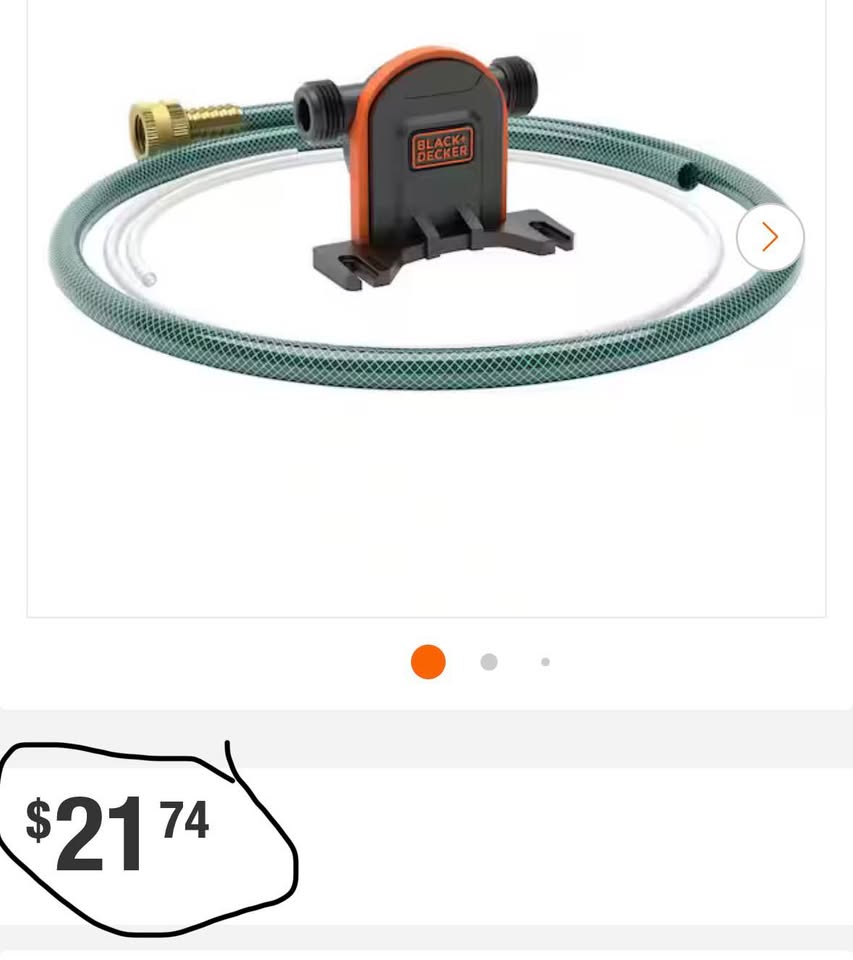 BLACK+DECKER Drill Pump Kit with Intake and Discharge Hose