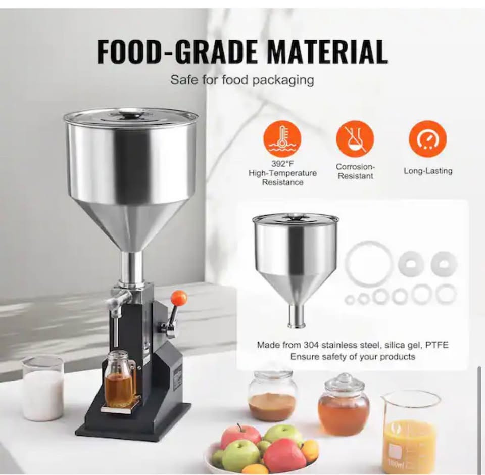 SKYSHALO Manual Liquid & Paste Filling Machine 5–50 ml Bottle Filler
