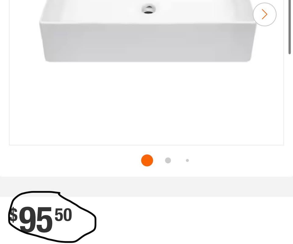 LORDEAR 24” Porcelain Vessel Sink White