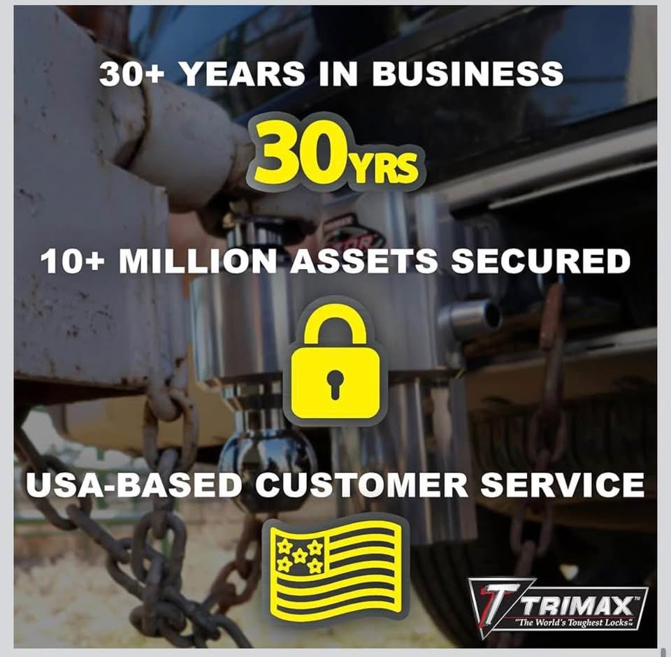 Trimax THC250 Universal Hollow & Solid Core Anti-Rattle Clamp for 2.5" Hitch