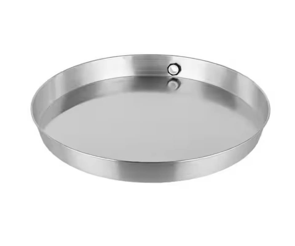 Everbilt 24” Aluminum Water Heater Drain Pan w/ PVC Fitting