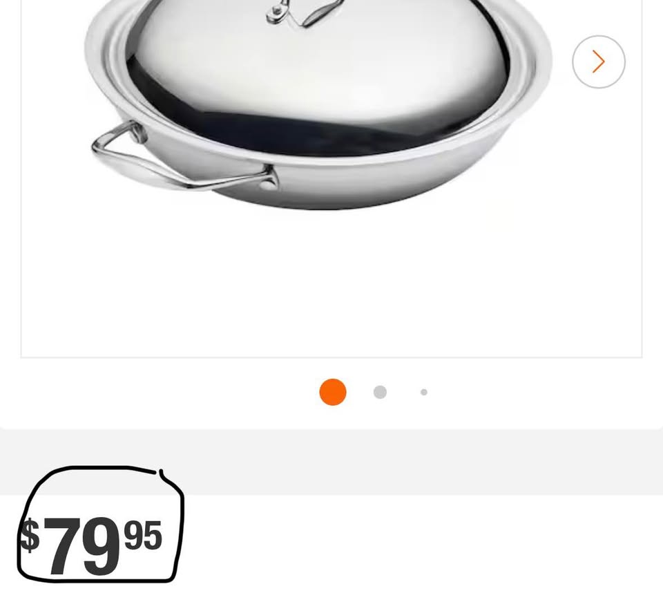 Tramontina 12” Tri-Ply Stainless Steel Induction Wok