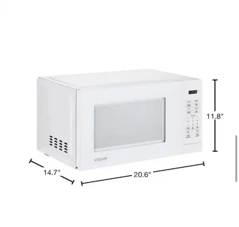 Vissani 1.1 cu. ft. Countertop Microwave Oven in White