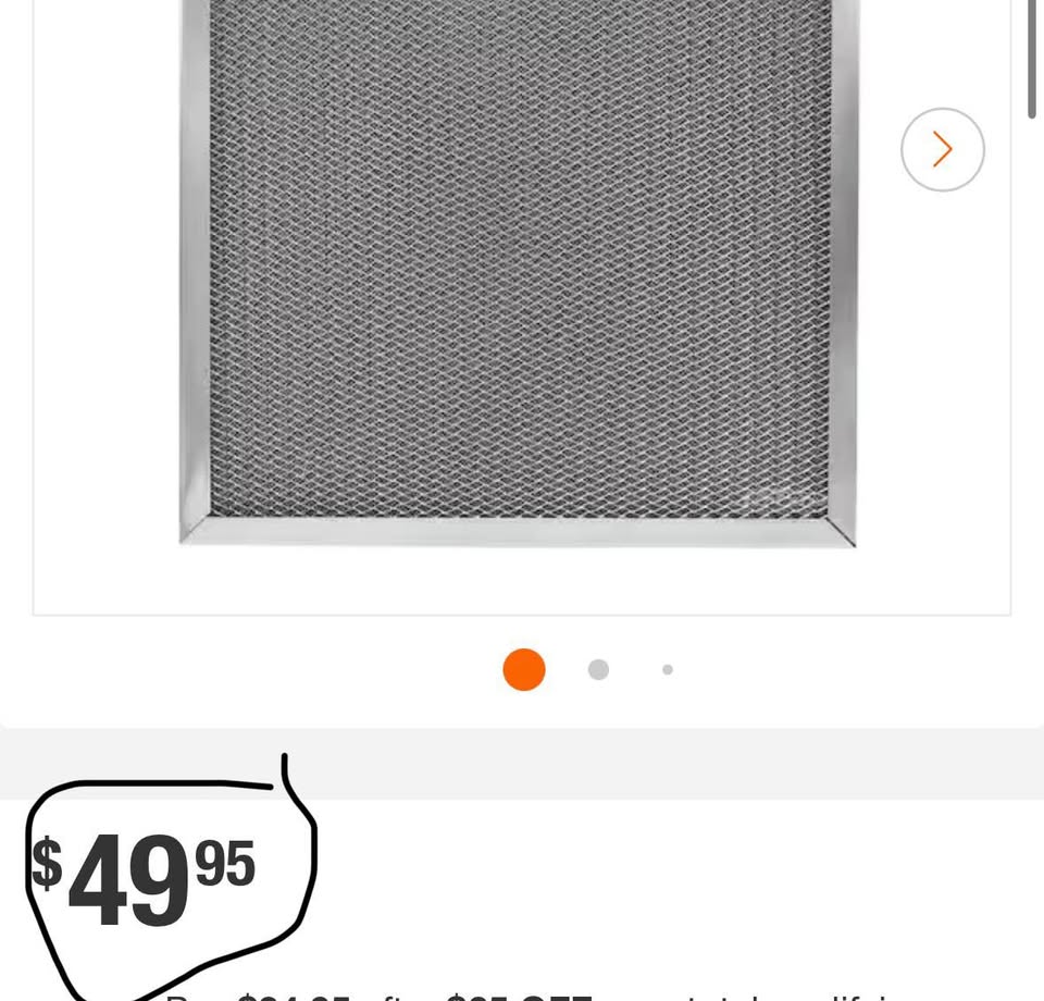 Air-Care 16 in. x 20 in. x 1 in. Permanent Washable Air Filter Merv 8