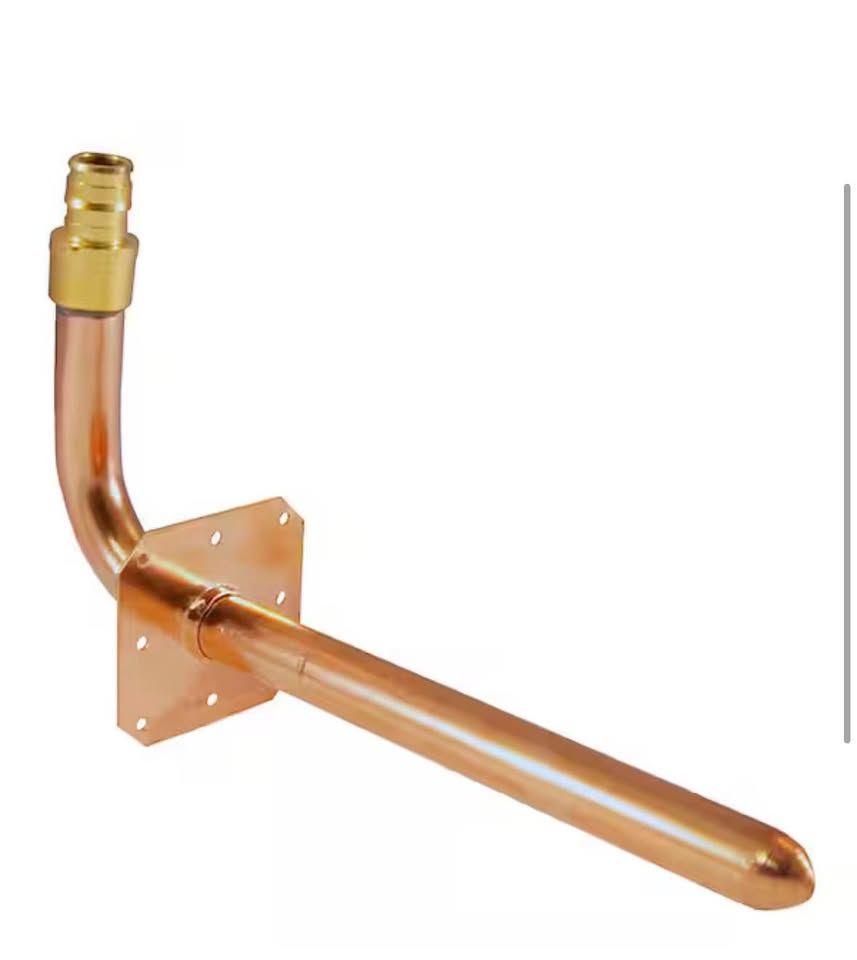 Apollo 8 in. Copper PEX-A 90° Stub-Out Elbow w/ Flange