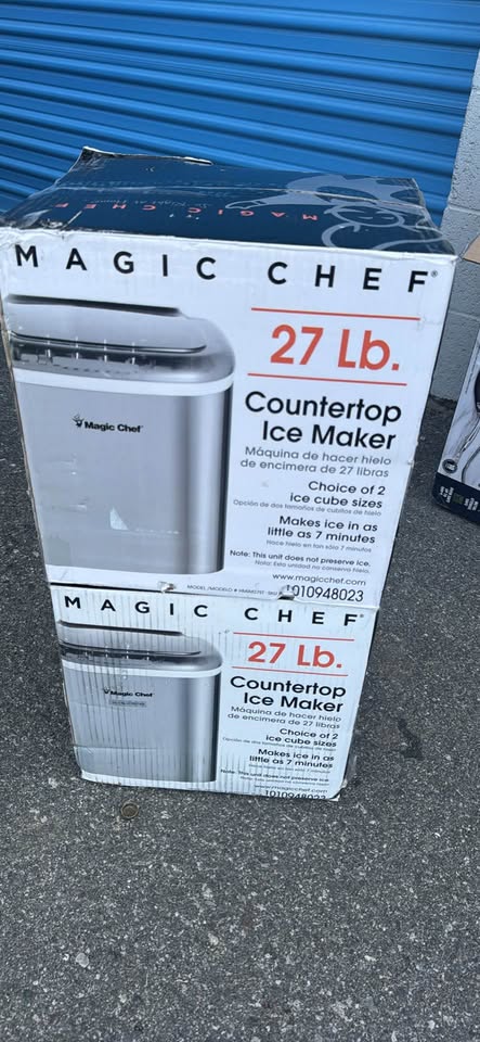 27 lbs. Bullet Ice Countertop Ice Maker in Stainless Steel