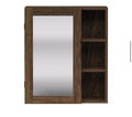 Teamson Home Ellery Walnut Medicine Cabinet Mirror 6.7”x20”x24”