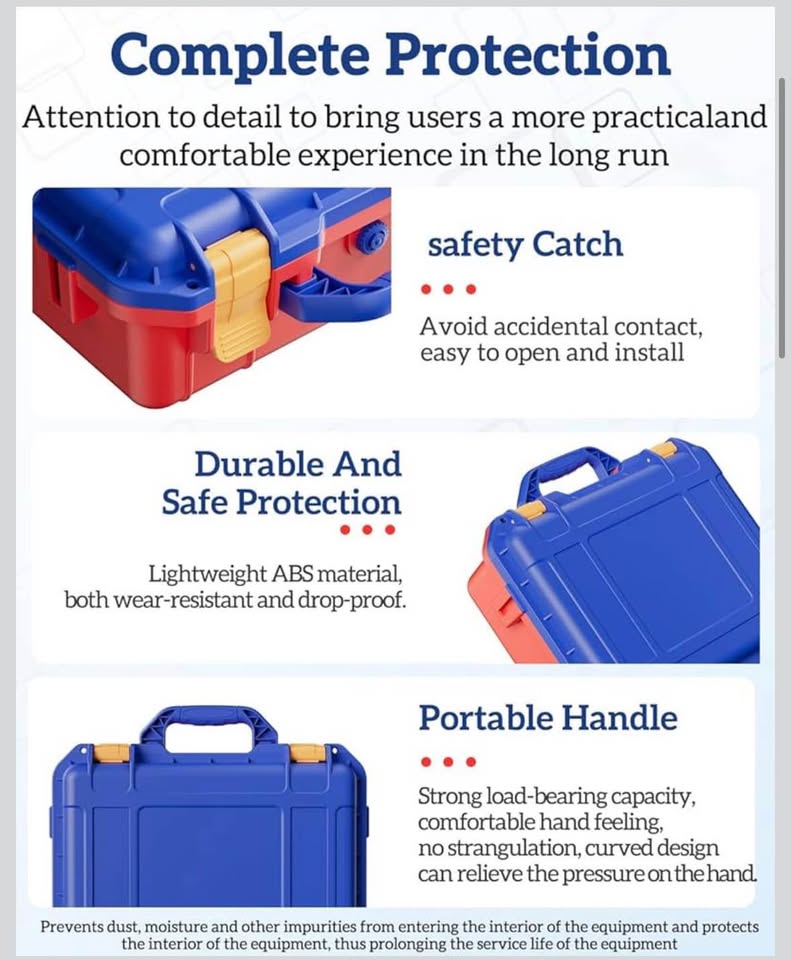 TanReginal Hard Carrying Case for Nintendo Switch 2 – All-in-One Portable Protective Case (Red-Blue)