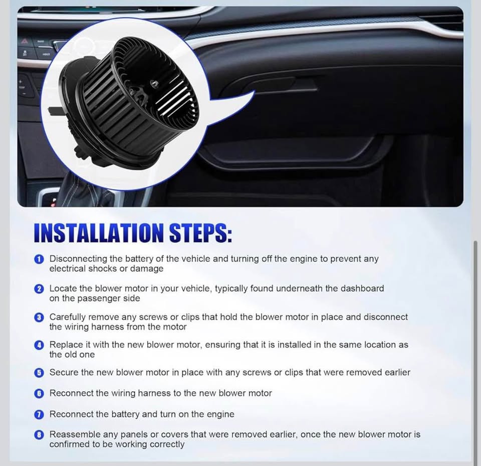 HVAC Blower Motor Fan for 2005–2014 VW Jetta, Passat, Golf & More