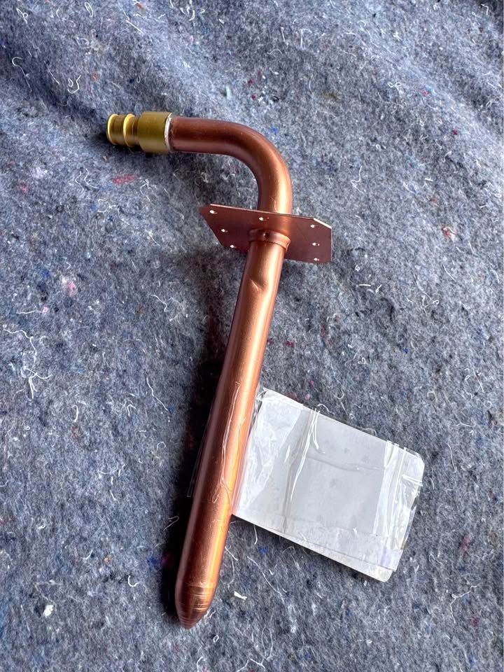 Apollo 8 in. Copper PEX-A 90° Stub-Out Elbow w/ Flange
