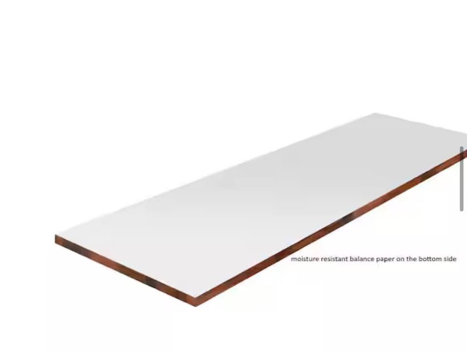 5 ft Walnut Engineered Butcher Block Desktop, 30 in D, Standard Edge