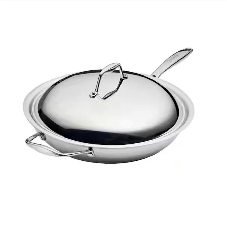 Tramontina 12” Tri-Ply Stainless Steel Induction Wok