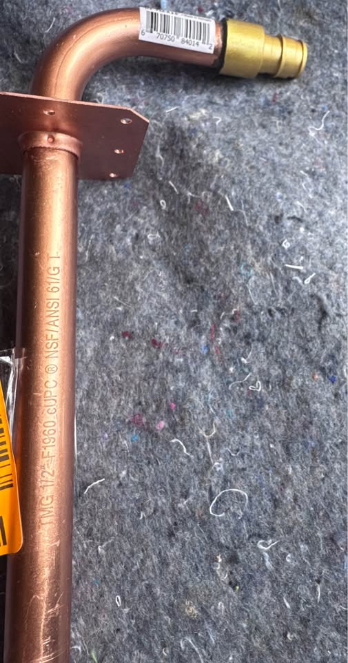 Apollo 8 in. Copper PEX-A 90° Stub-Out Elbow w/ Flange