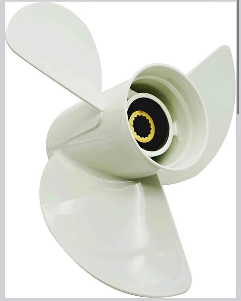 BOLT&GYRE Outboard Boat Propeller OEM Aluminum, Fit Yamaha Engines 60-130HP, 15 Spline Tooth