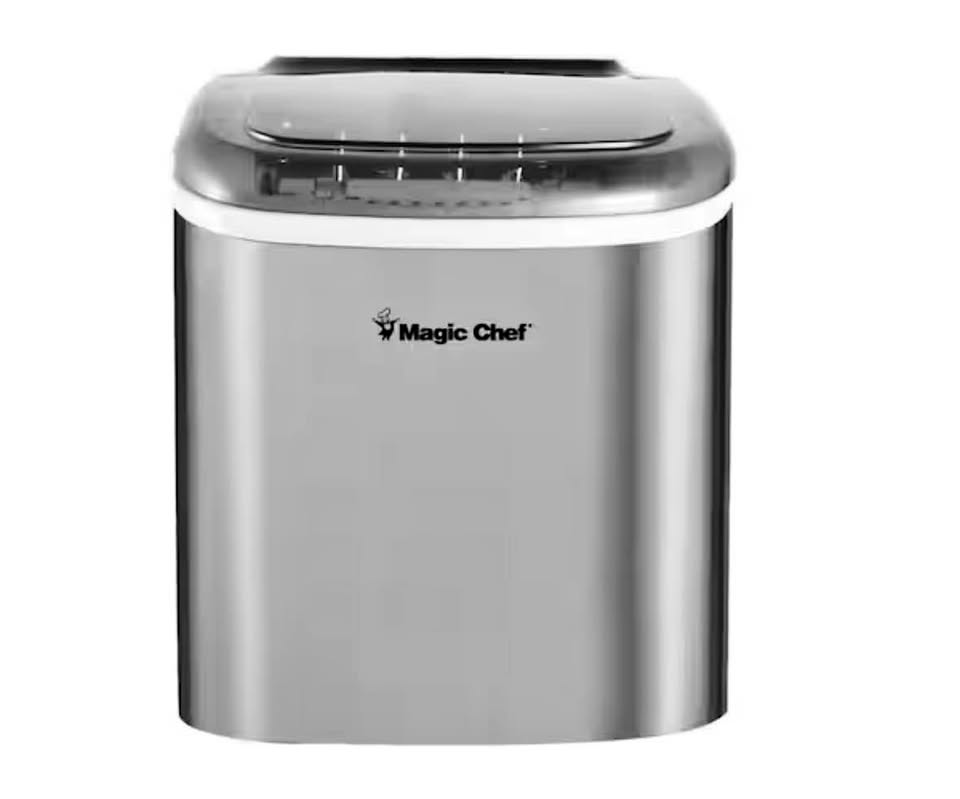 27 lbs. Bullet Ice Countertop Ice Maker in Stainless Steel