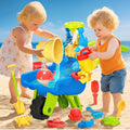 Beach Sand & Water Toy Set with Trolley, Shovel, Bucket & Molds