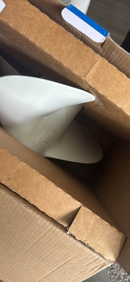 BOLT&GYRE Outboard Boat Propeller OEM Aluminum, Fit Yamaha Engines 60-130HP, 15 Spline Tooth