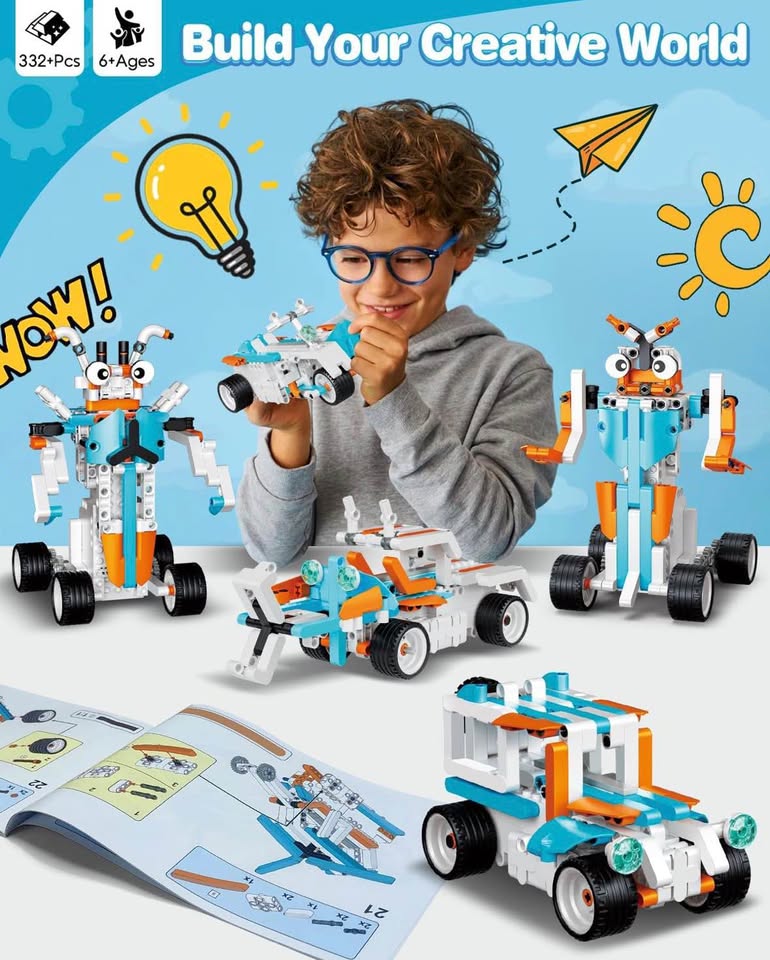 Robot Building Toys for Boys, 12-in-1 STEM Projects for Kids Ages 8-12