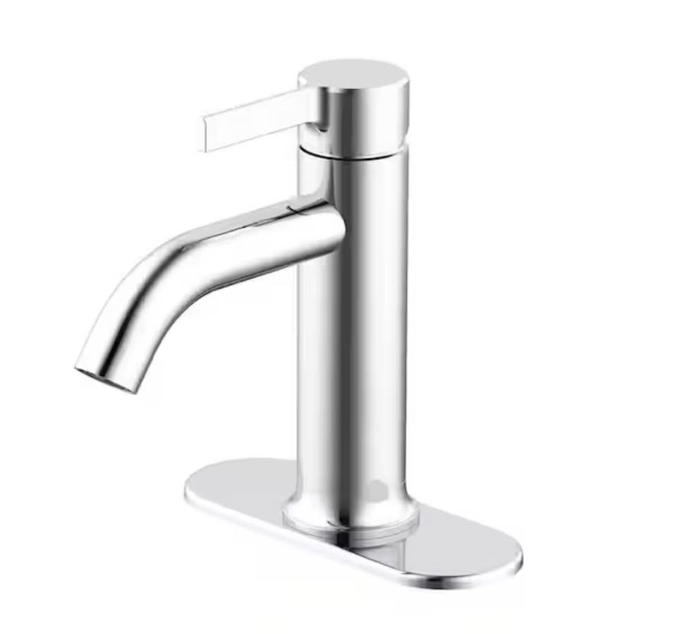 Glacier Bay Ryden Bathroom Faucet Chrome Single-Handle Single-Hole