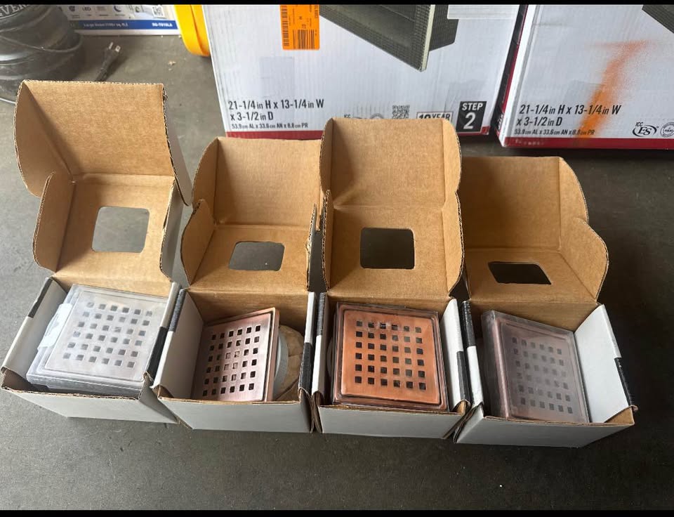 Everbilt 4” Square Shower Drain Grate