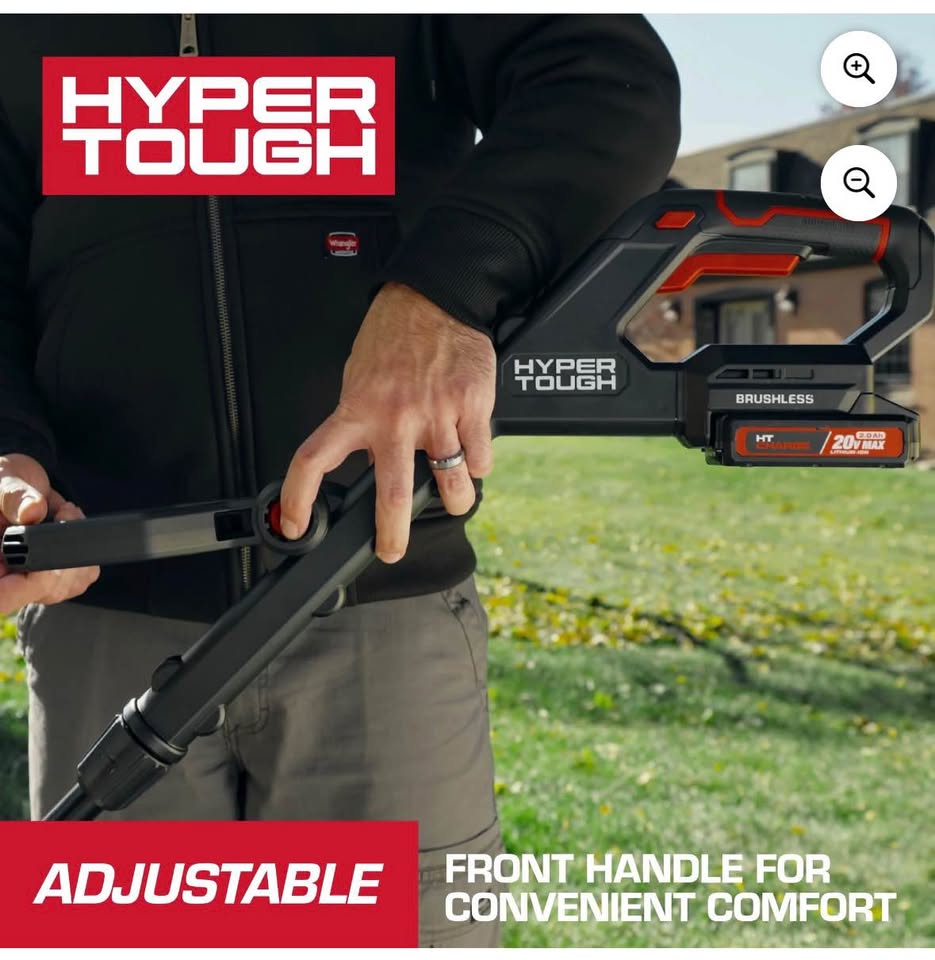 Hyper Tough 20V Cordless String Trimmer 12” (Battery Included)