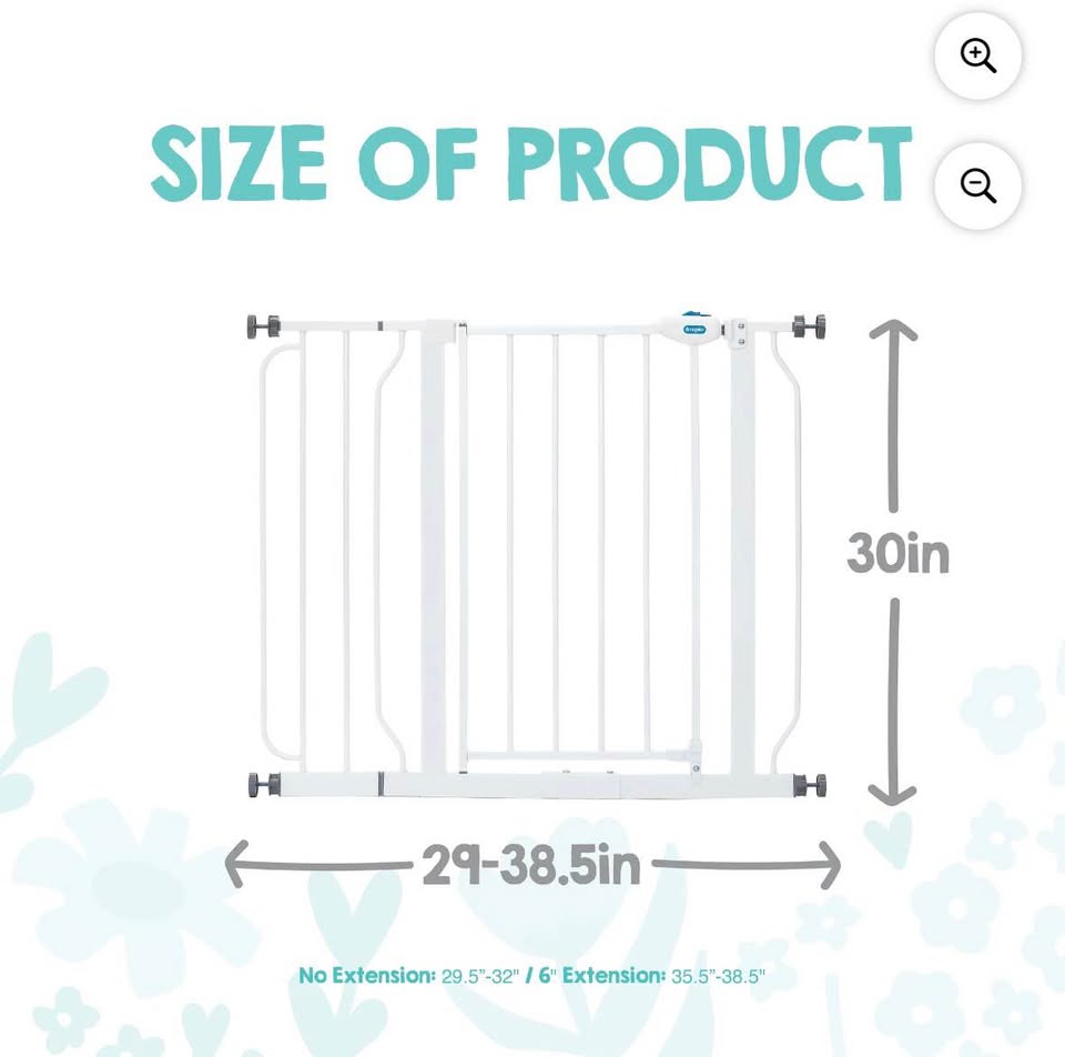 Regalo Extra Wide Walk-Through Baby Gate with Door