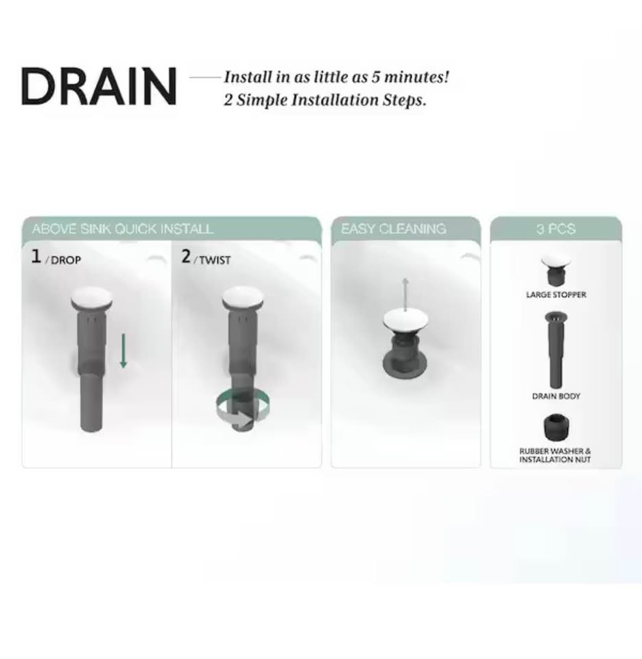 Glacier Bay Ryden Bathroom Faucet Chrome Single-Handle Single-Hole