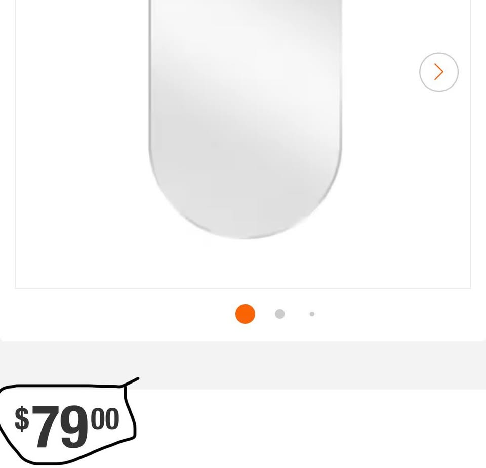 Glacier Bay 18” x 30” Oval Bathroom Vanity Mirror Silver Frame