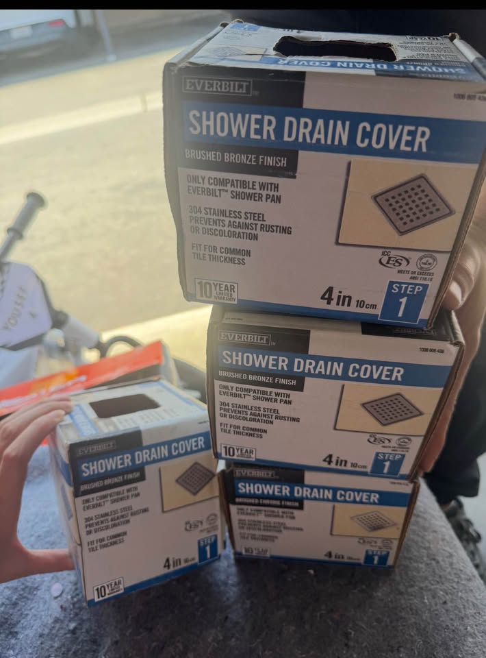 Everbilt 4” Square Shower Drain Grate