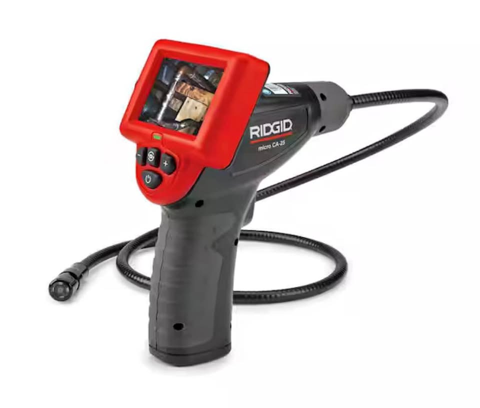 RIDGID CA-25 Micro Inspection Camera, 2.7” Display, 4 ft Cable