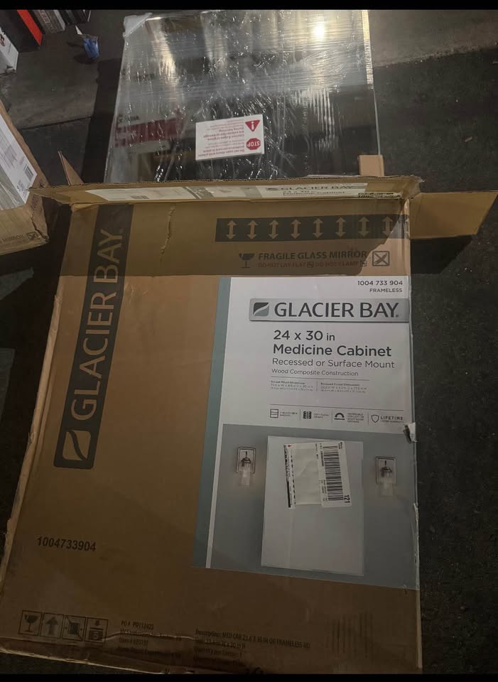 Glacier Bay 23.6” x 30” Medicine Cabinet w/ Mirror