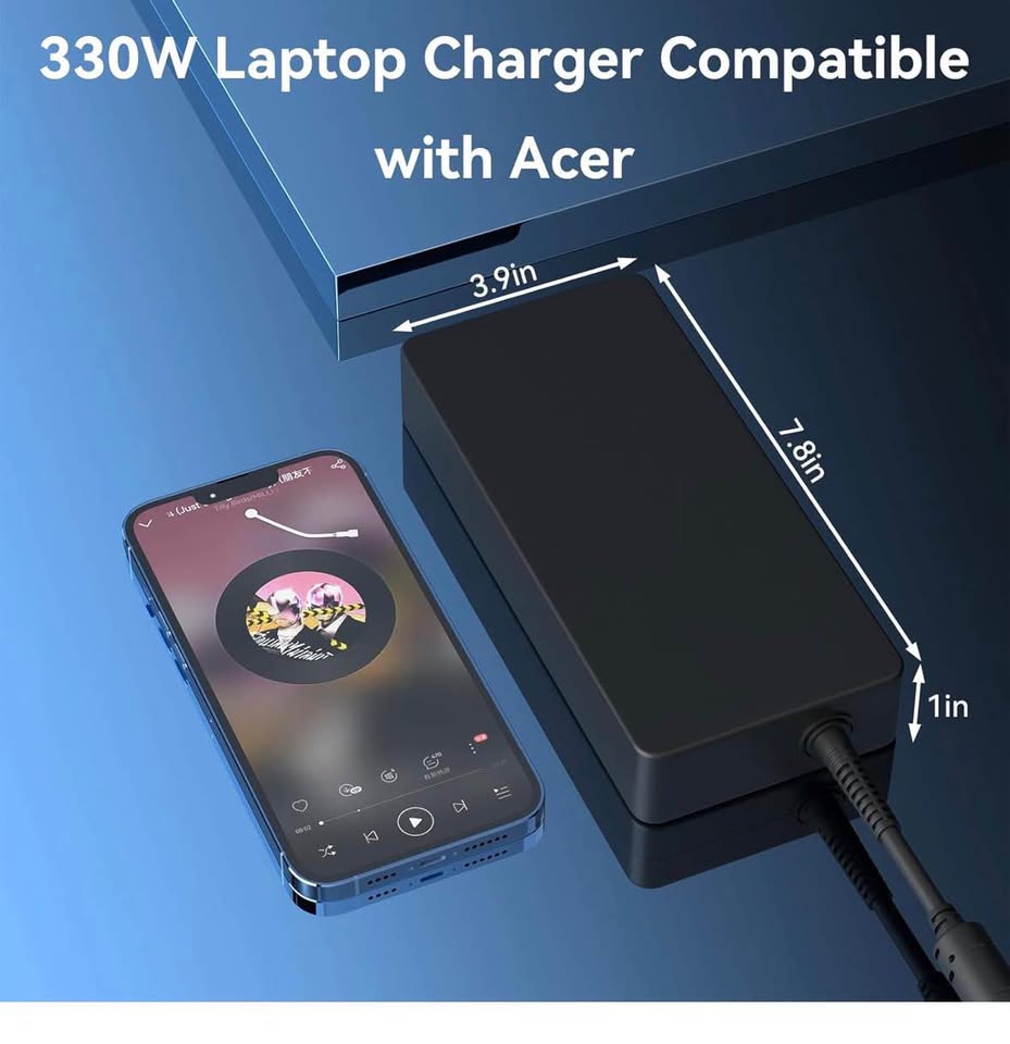 330W Acer Predator/Nitro Laptop Charger