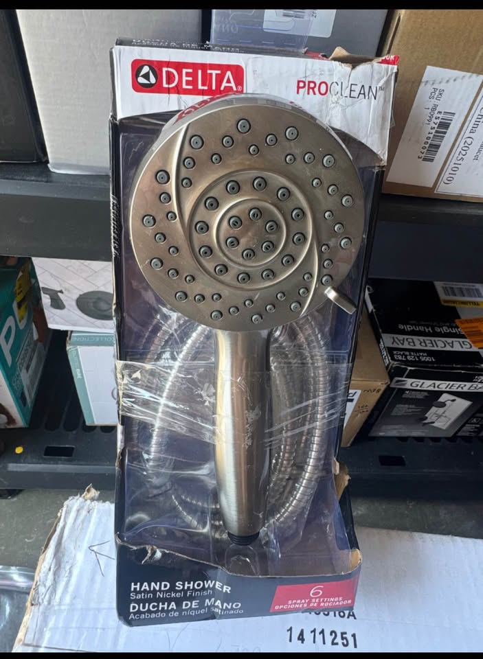 Delta ProClean 6-Spray Handheld Shower Head Brushed Nickel 1.75 GPM